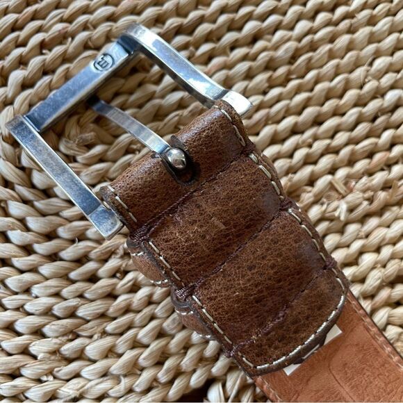 Martin Dingman Bill Water Buffalo Belt Color: Walnut Size 42 - Picture 10 of 15